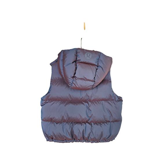 lululemon athletica Heathered Wild Indigo Wunder Puff Cropped Vest Size 10 - Picture 12 of 16